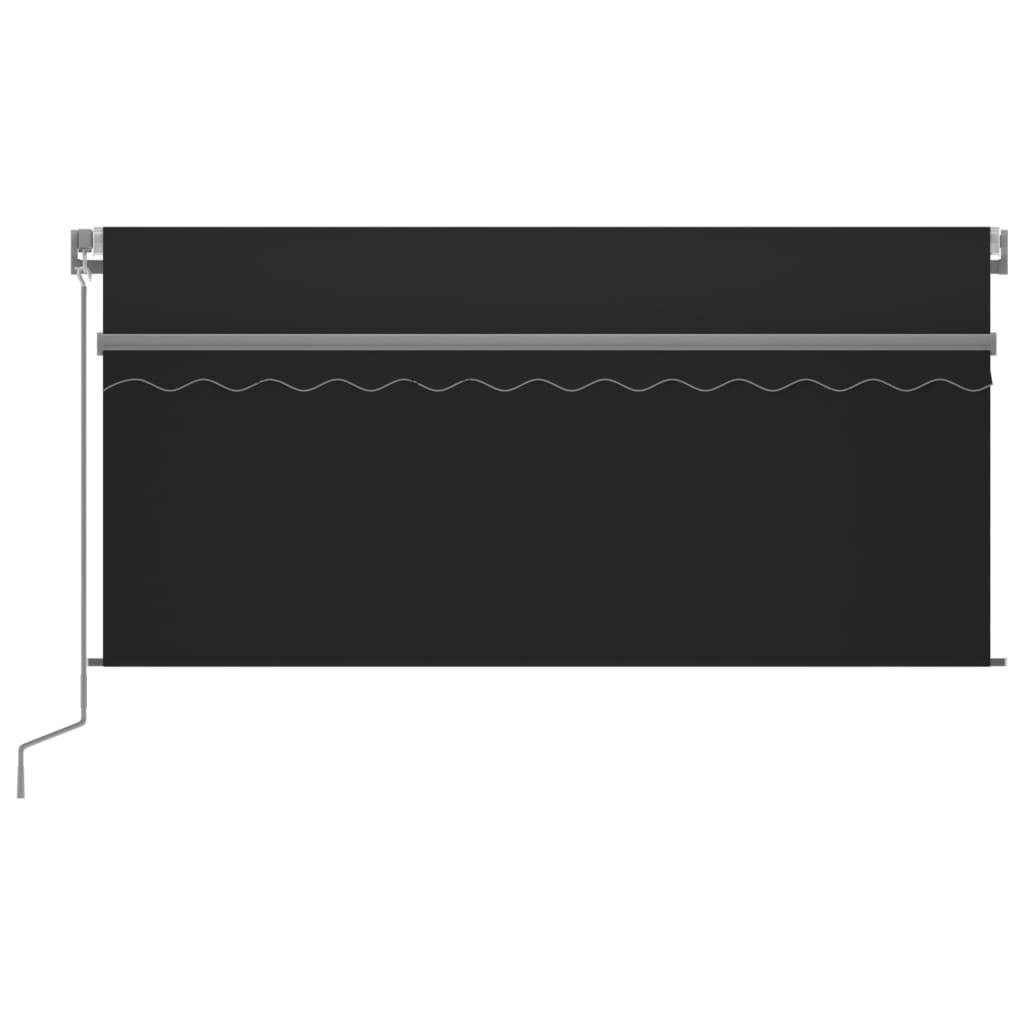 Auvent Manuel Rétractable Et Store Et Led 3X2,5 M Anthracite