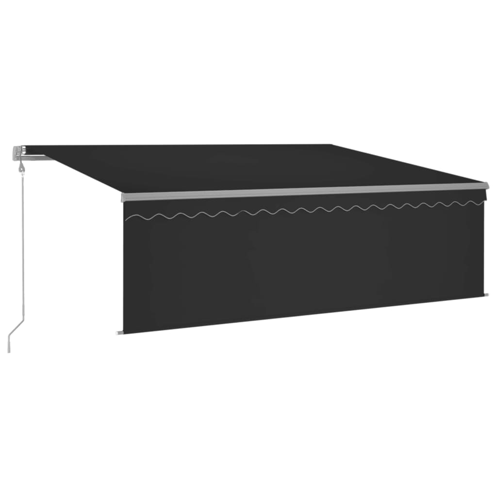 Auvent Automatique Rétractable Avec Store Anthracite