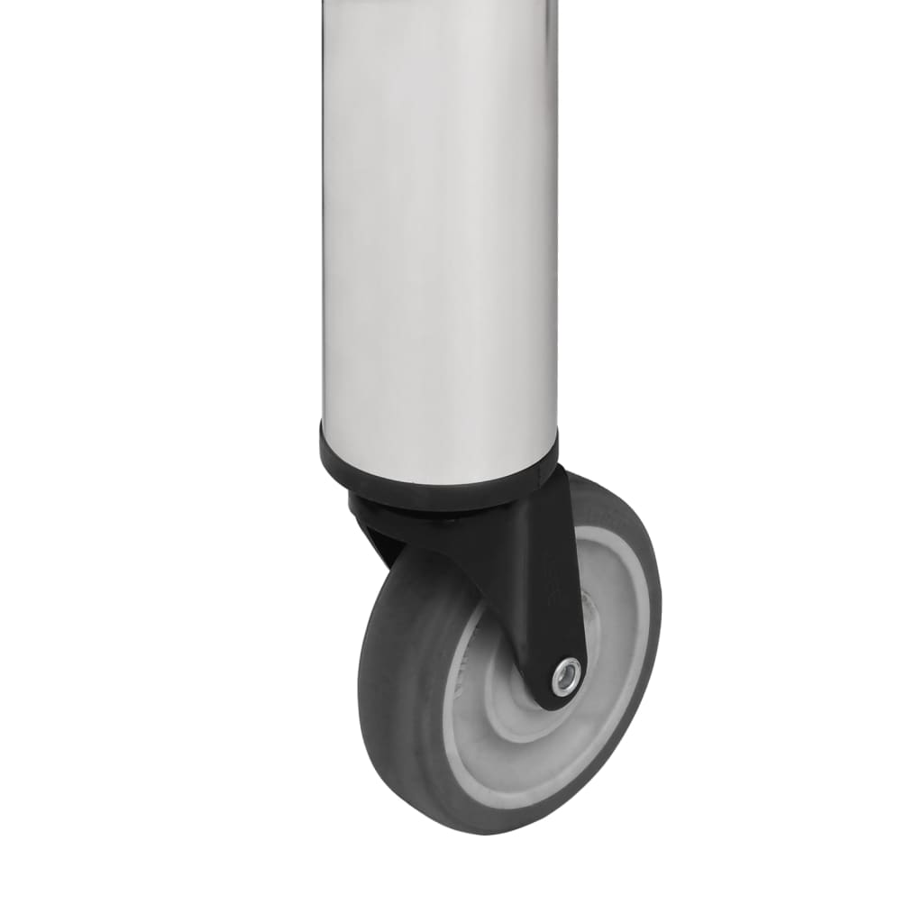 Table De Travail De Cuisine Avec Roues Inox