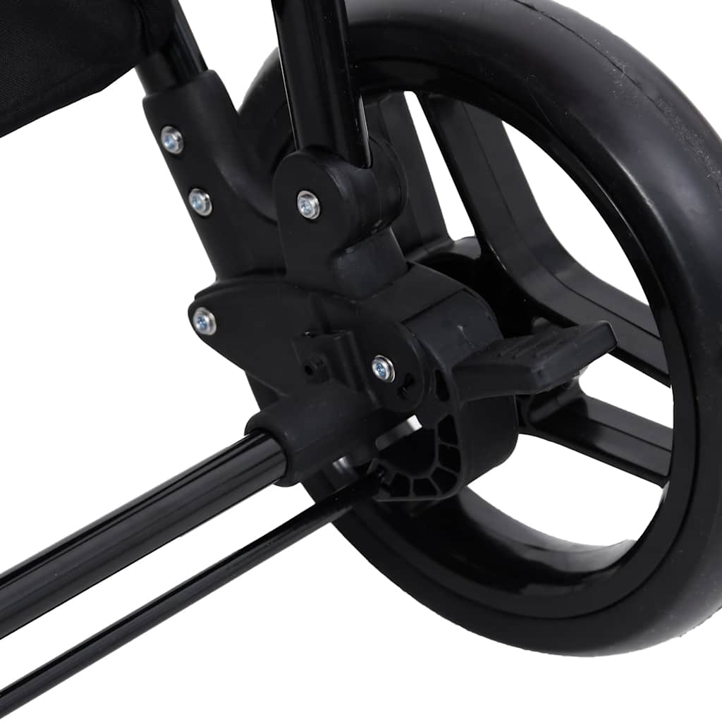 Poussette Pour Bébé 3-En-1 Et Noir Acier