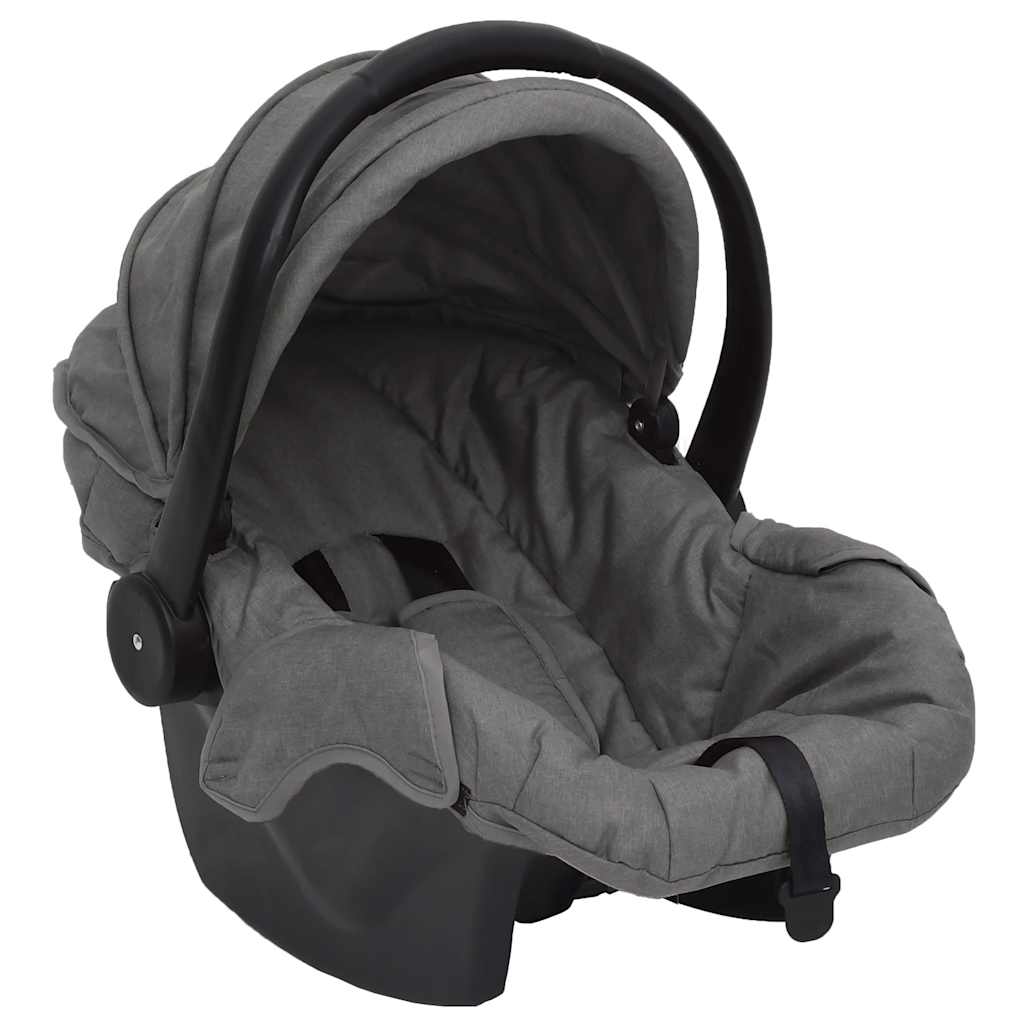 Poussette Pour Bébé 3-En-1 Et Noir Acier
