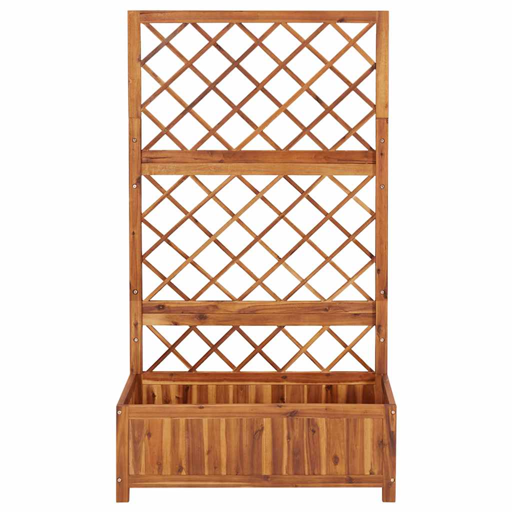 Lit Surélevé Avec Treillis 85X38X150 Cm Bois Massif D'acacia