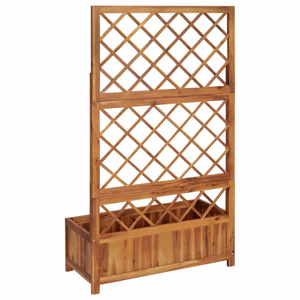 Lit Surélevé Avec Treillis 85X38X150 Cm Bois Massif D'acacia