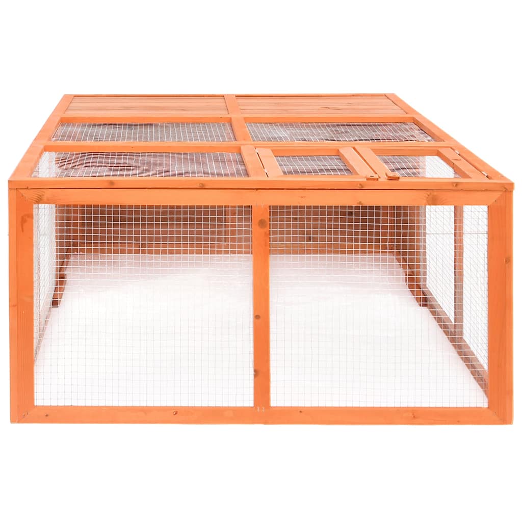Cage Pour Animaux De Jardin 150X100X50 Cm Bois De Sapin Massif