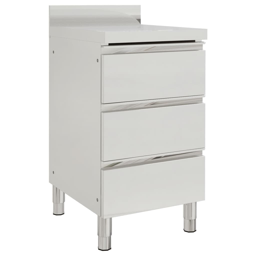 Armoire De Cuisine Commerciale Avec 2 Tiroirs 50 X 60 X 96 Cm