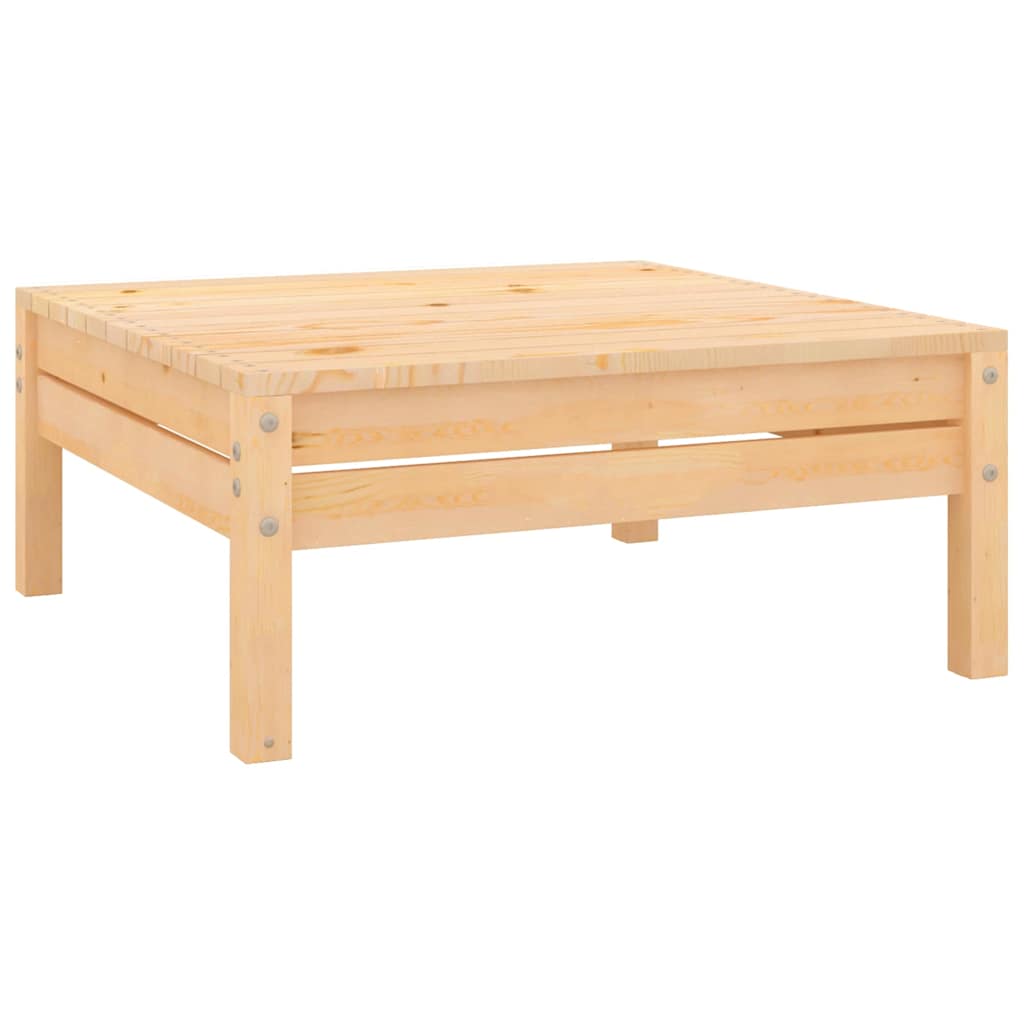 Repose-Pied De Jardin Bois De Pin Massif