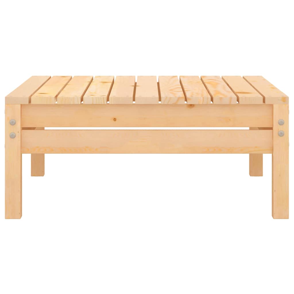 Repose-Pied De Jardin Bois De Pin Massif