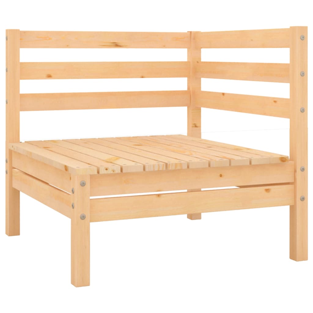 Canapés D'angle De Jardin 2 Pcs Bois De Pin Massif