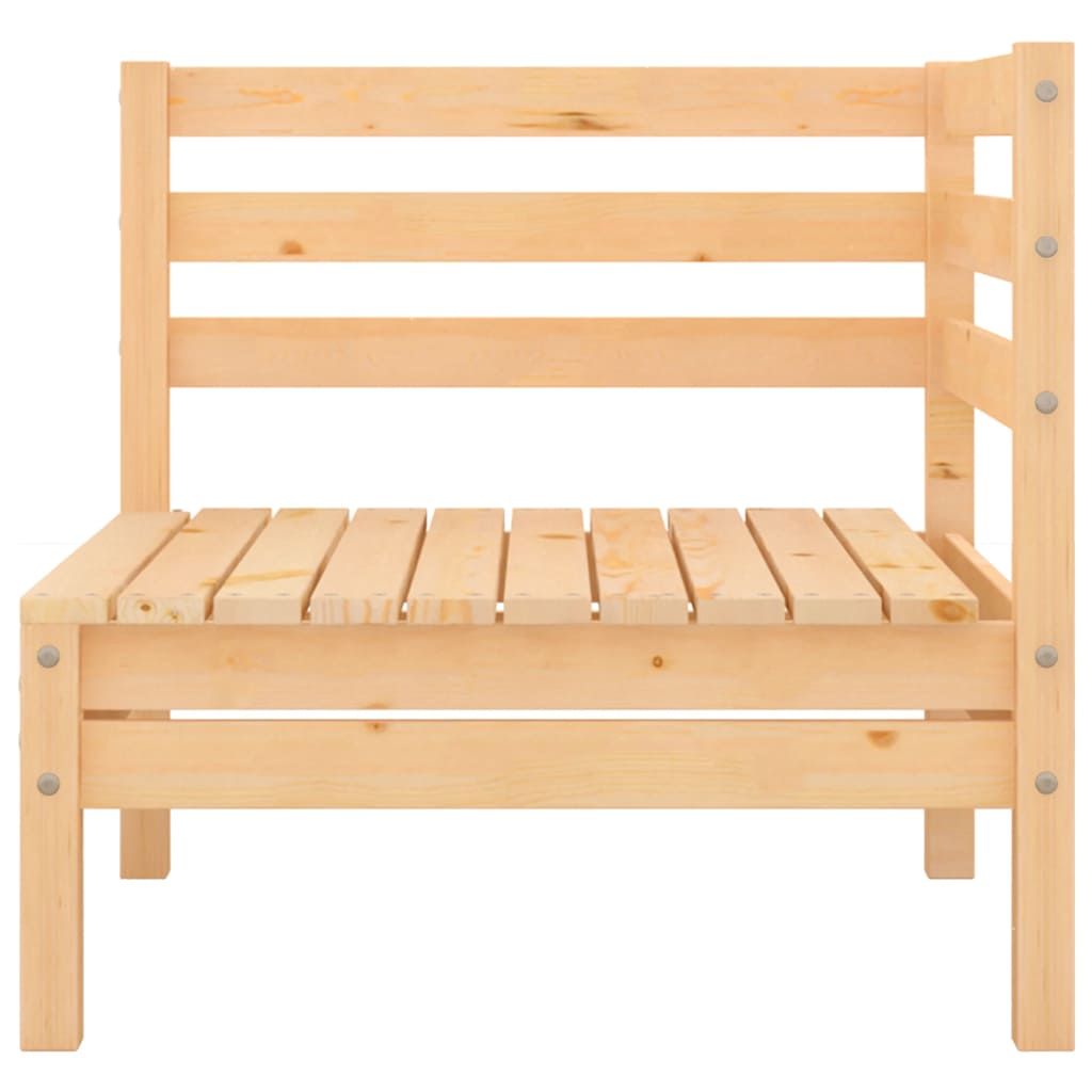 Canapés D'angle De Jardin 2 Pcs Bois De Pin Massif