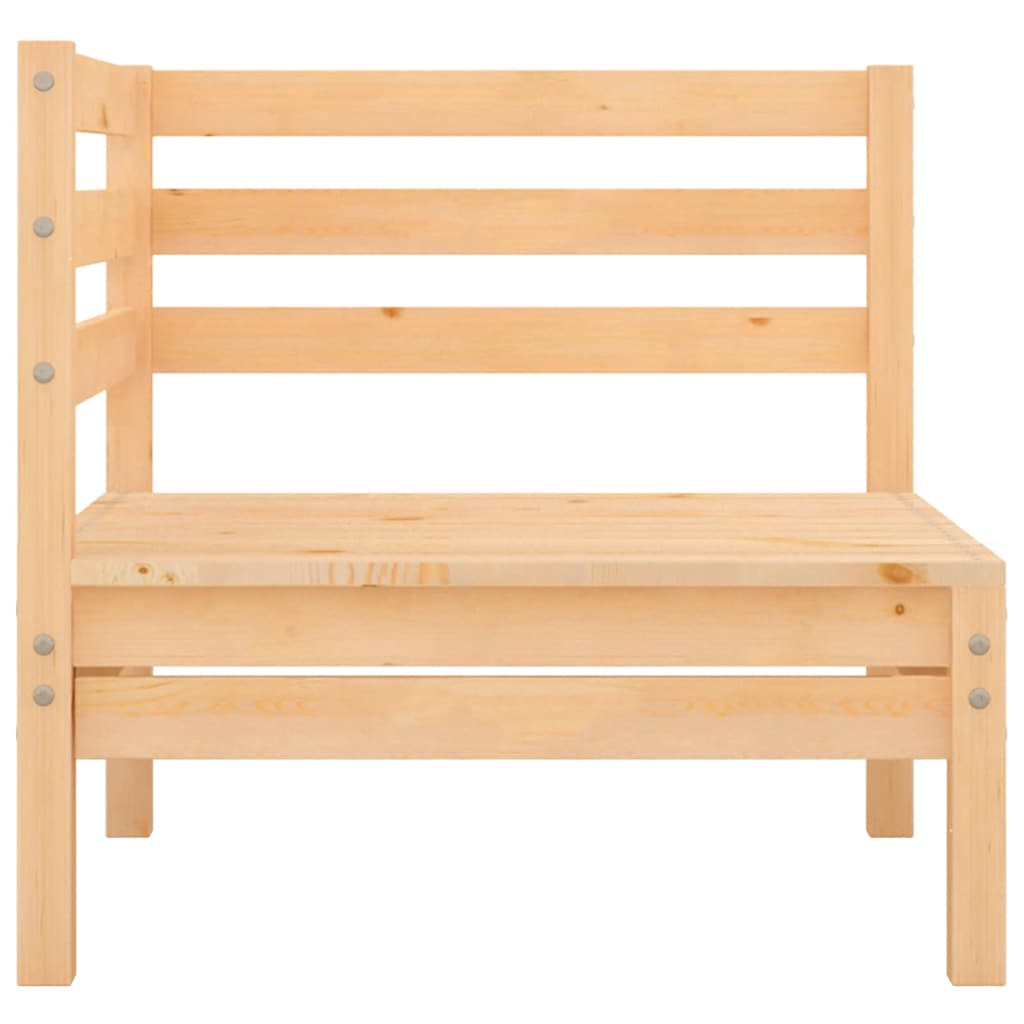 Canapés D'angle De Jardin 2 Pcs Bois De Pin Massif