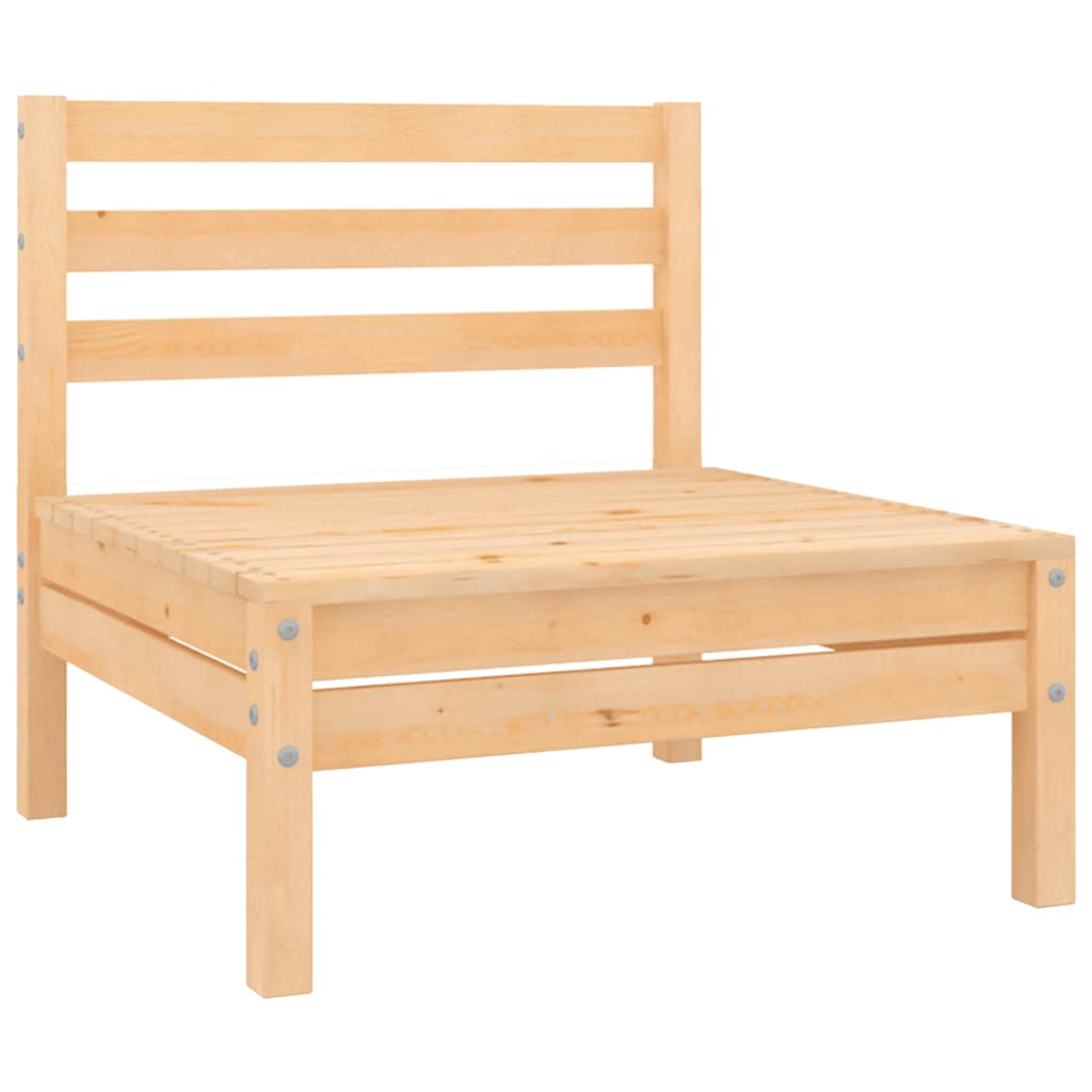 Canapés Centraux De Jardin 4 Pcs Bois De Pin Massif