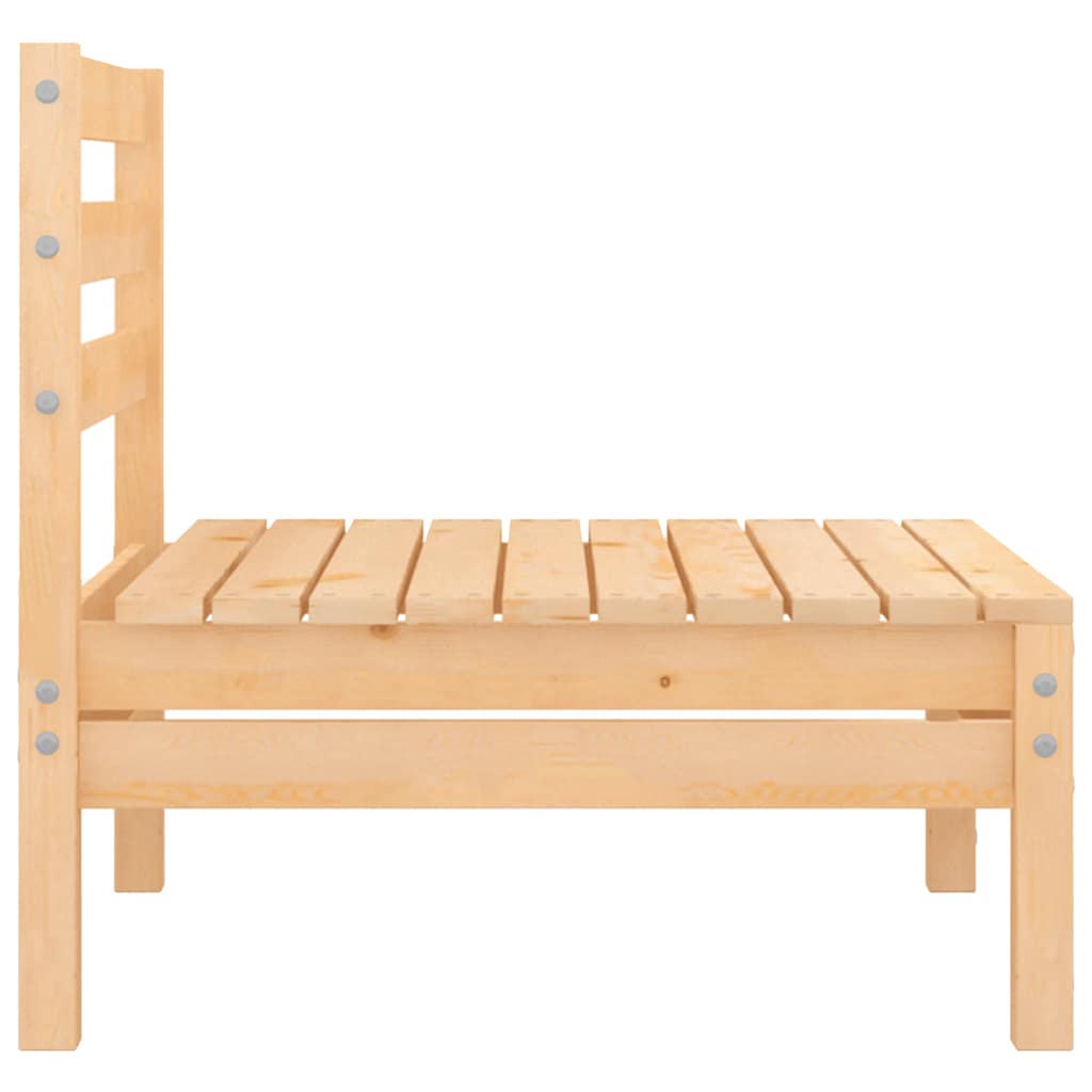 Canapés Centraux De Jardin 4 Pcs Bois De Pin Massif