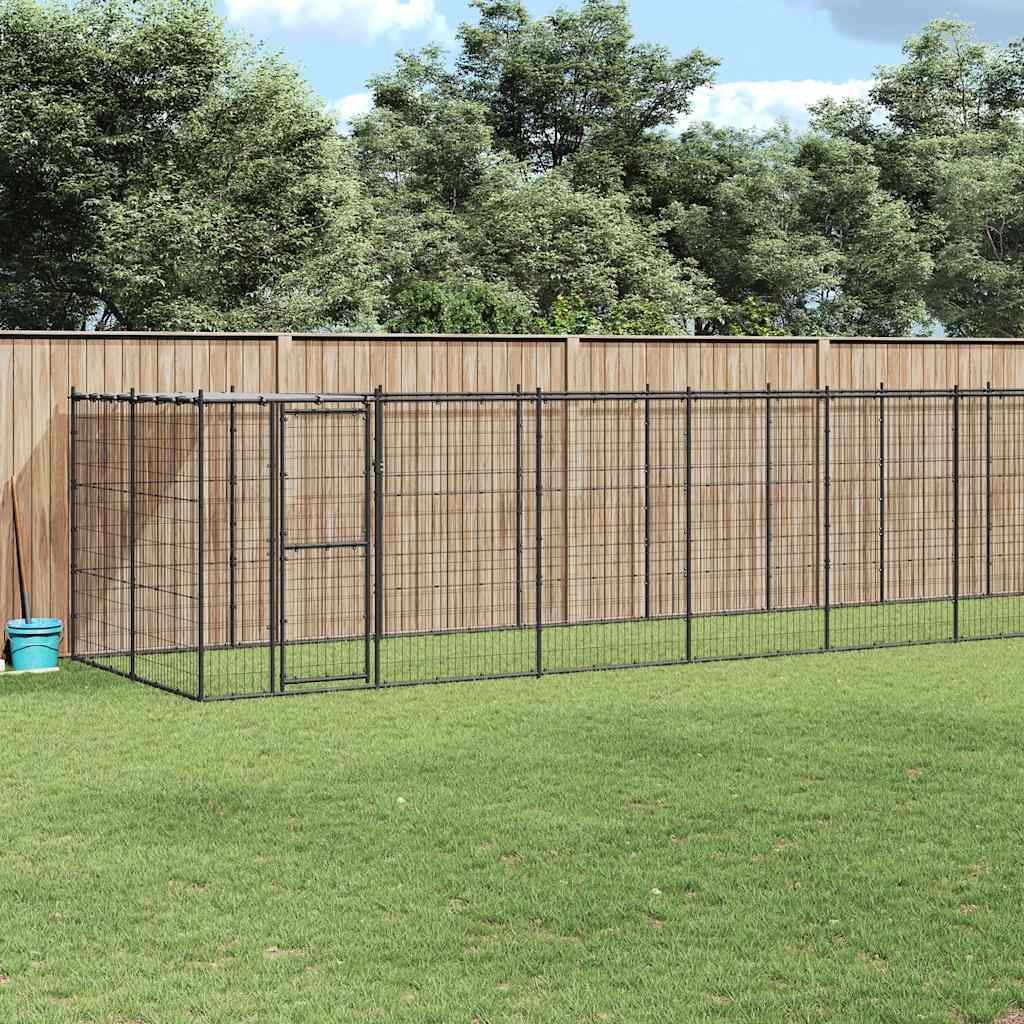 Chenil Extérieur Acier Avec Toit 7,26 M² Oui