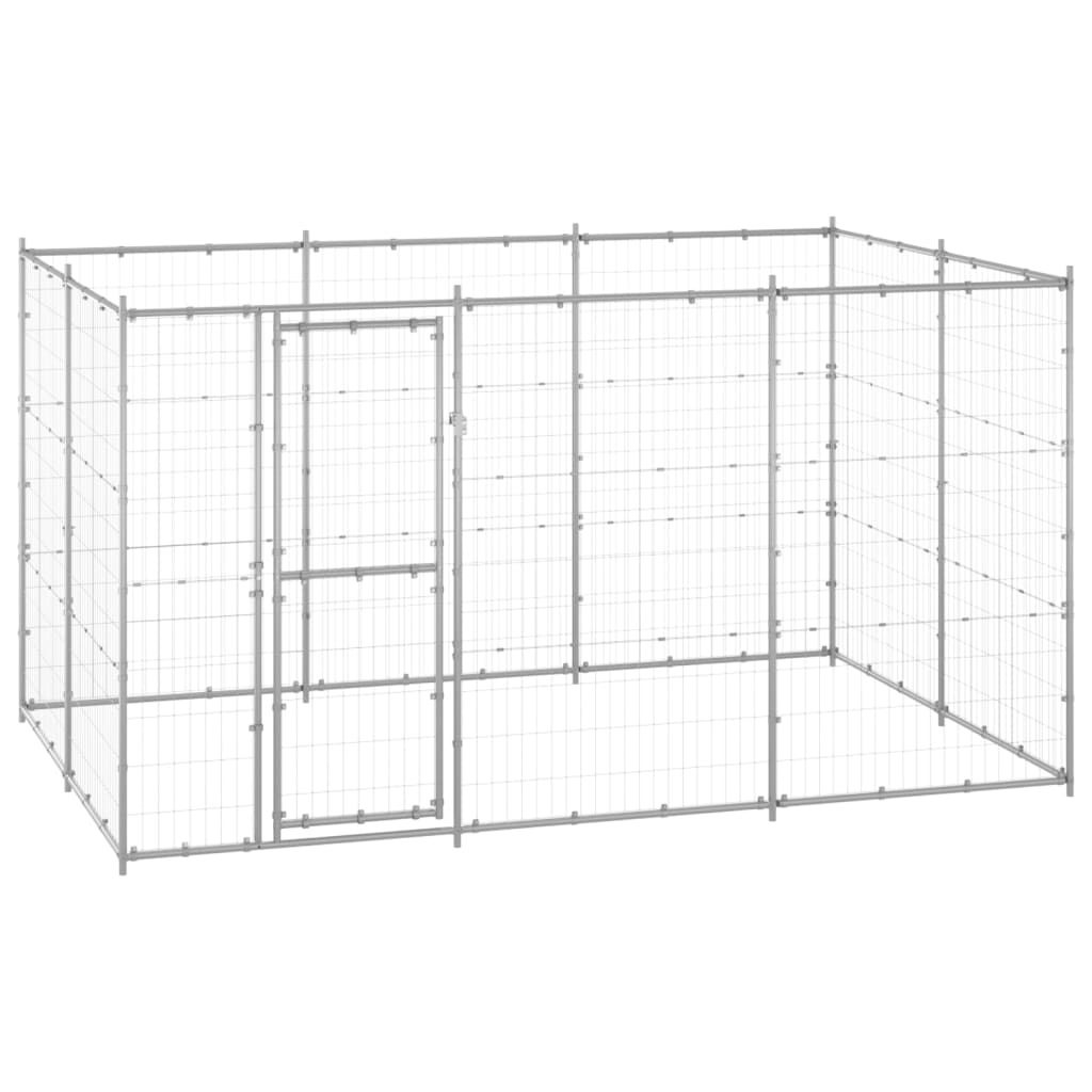 Chenil Extérieur Acier Galvanisé 7,26 M² Non