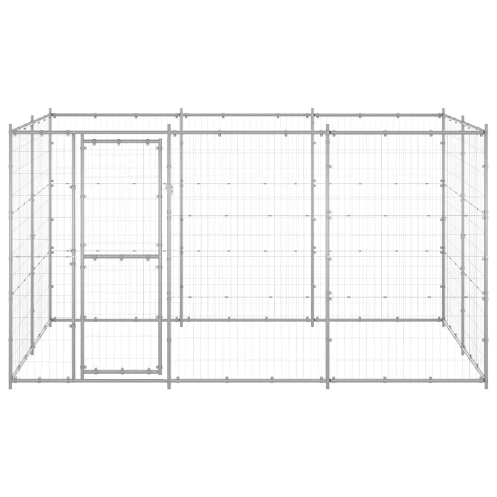 Chenil Extérieur Acier Galvanisé 7,26 M² Non
