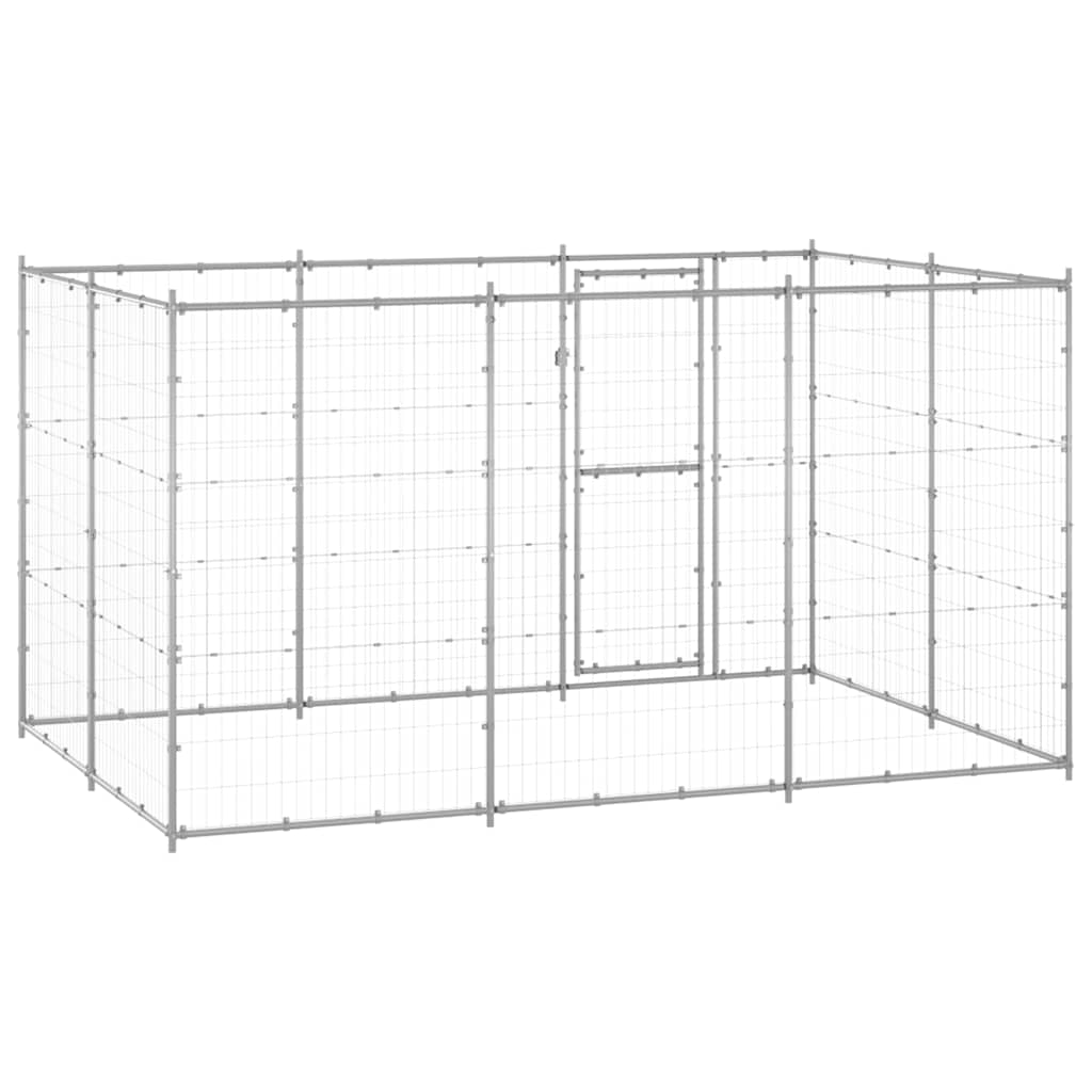 Chenil Extérieur Acier Galvanisé 7,26 M² Non