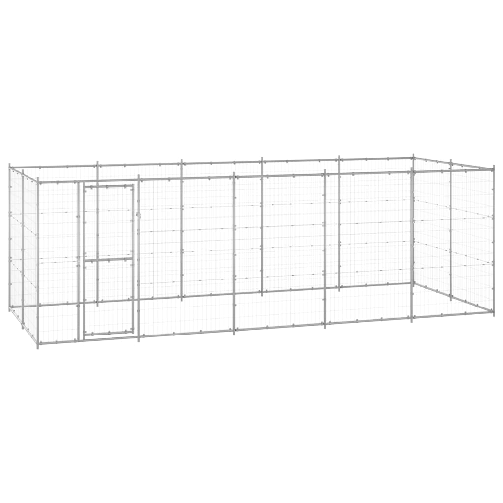 Chenil Extérieur Acier Galvanisé 7,26 M² Non