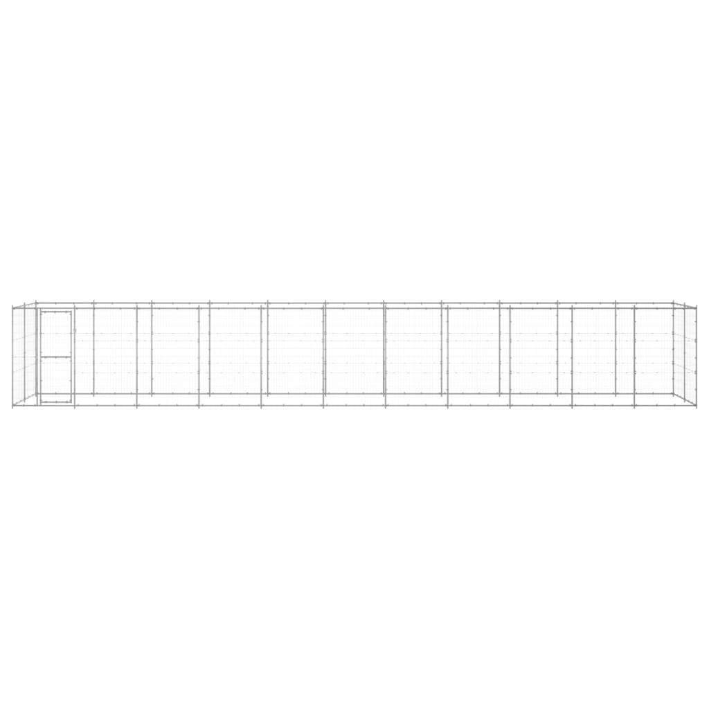 Chenil Extérieur Acier Galvanisé 7,26 M² Non