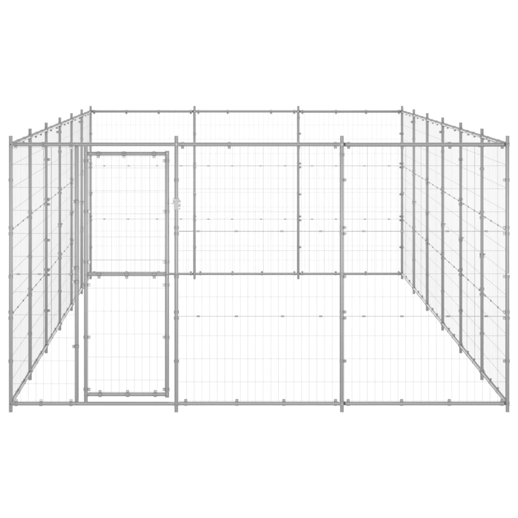 Chenil Extérieur Acier Galvanisé 21,78 M²