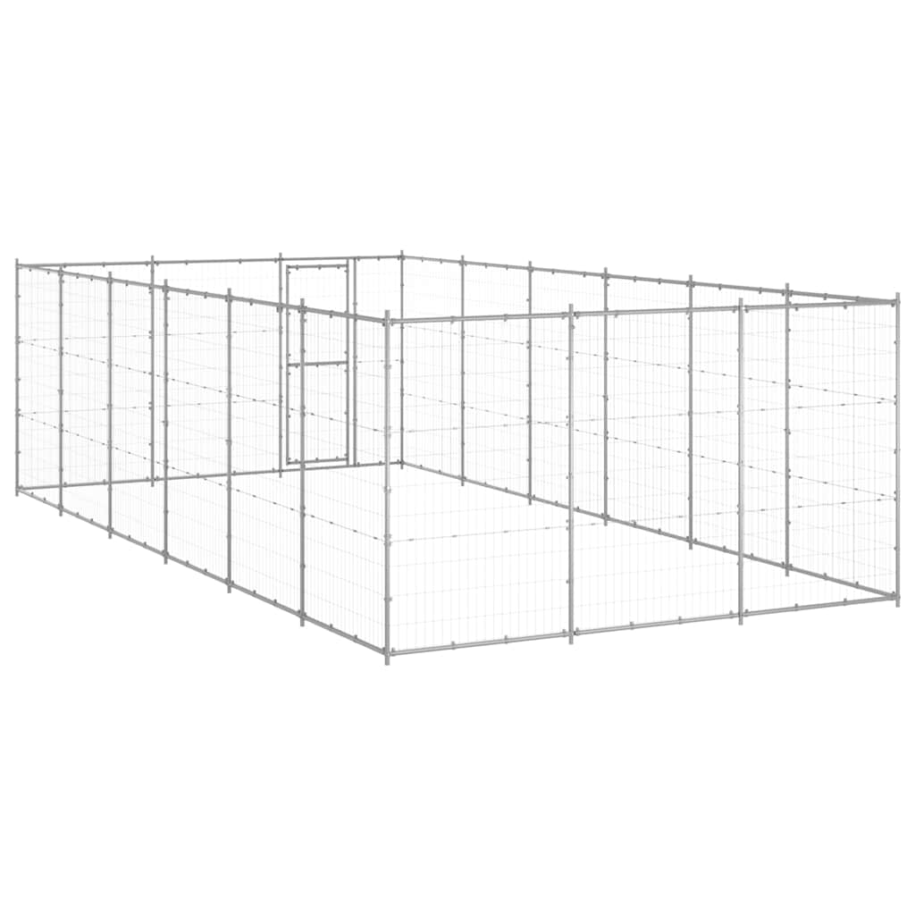 Chenil Extérieur Acier Galvanisé 21,78 M²