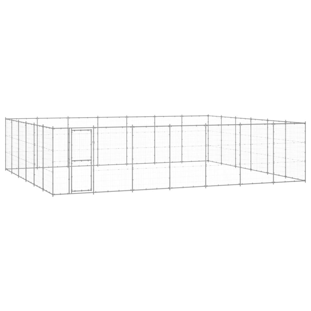Chenil Extérieur Acier Galvanisé 21,78 M²