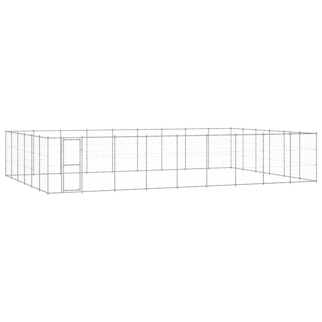 Chenil Extérieur Acier Galvanisé 21,78 M²