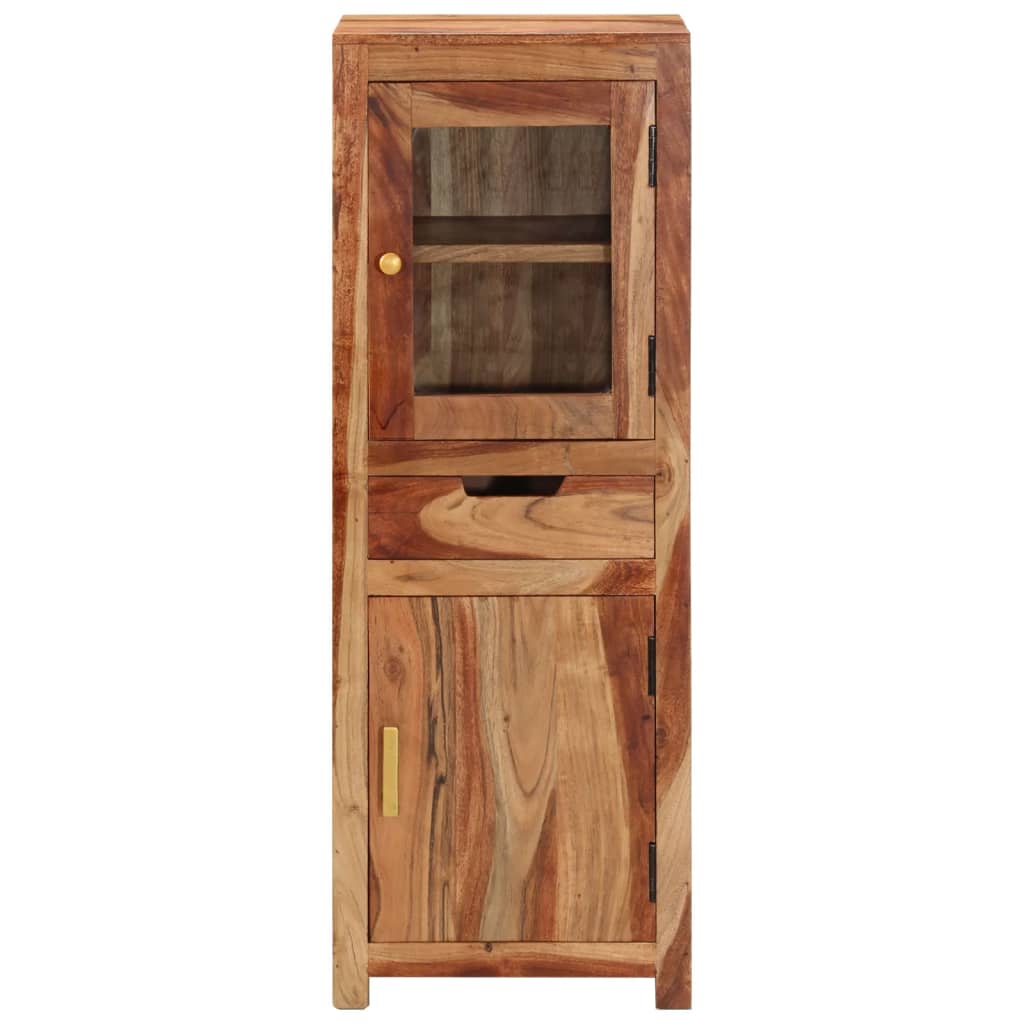 Buffet Haut 40X34X110 Cm Bois Massif D'acacia