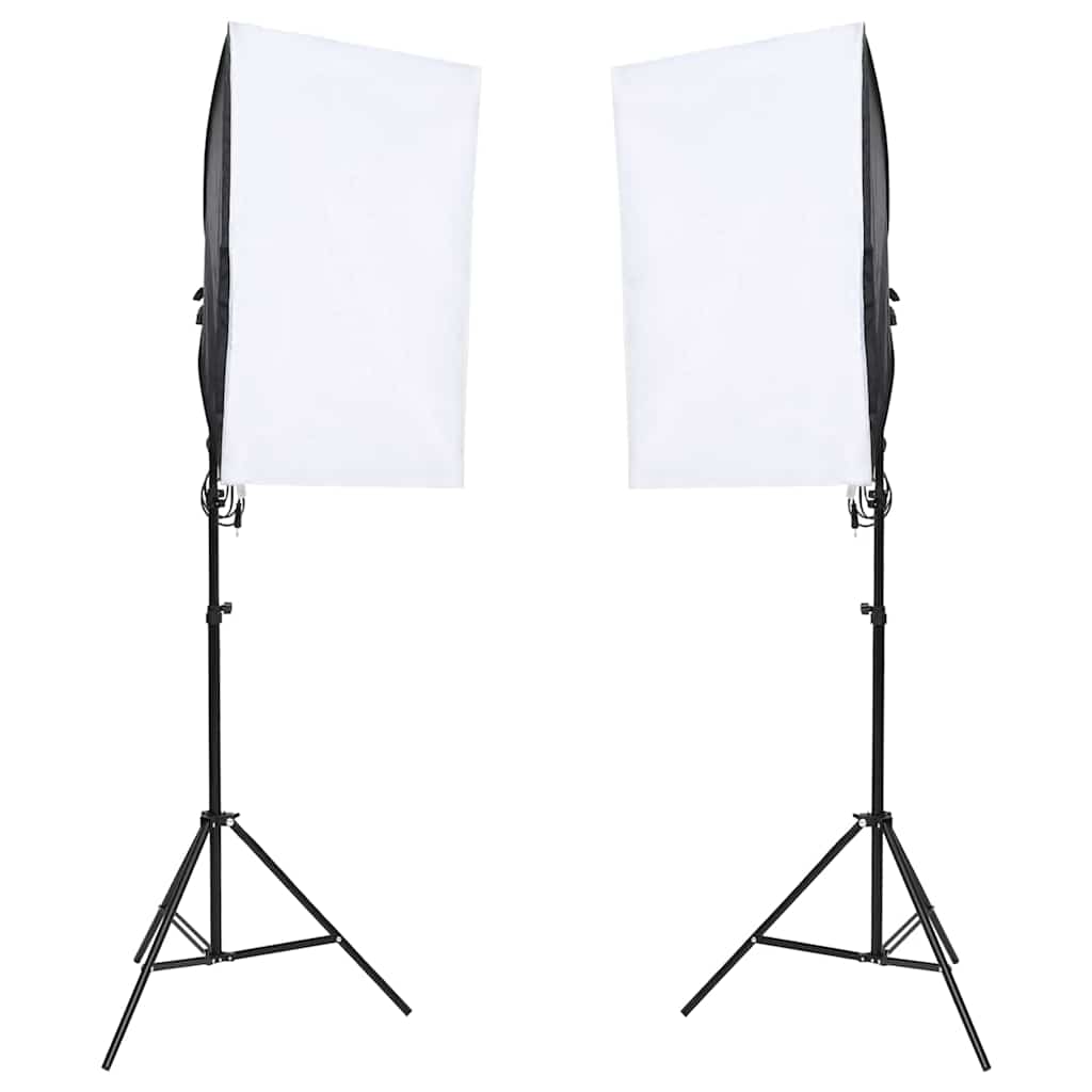 Lampes De Studio Professionnelles 2 Pcs 40X60 Cm Acier Noir