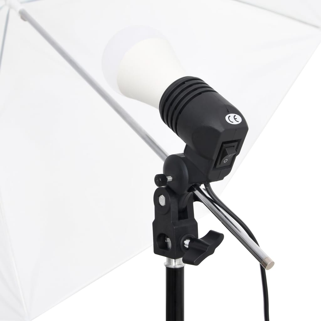 Kit De Studio Photo Avec Éclairage Toile De Fond Et Réflecteur