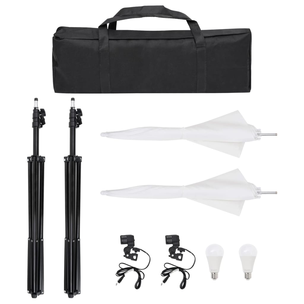 Kit De Studio Photo Avec Éclairage Et Toile De Fond