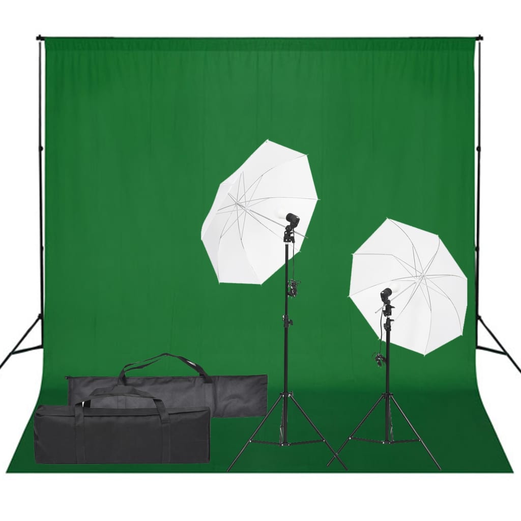 Kit De Studio Photo Avec Éclairage Et Toile De Fond