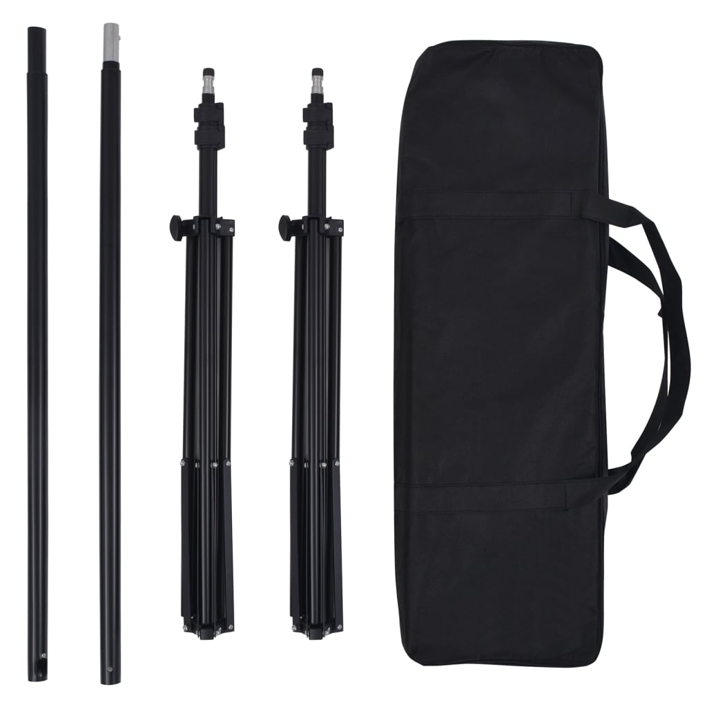 Kit De Studio Photo Avec Éclairage Toile De Fond Et Réflecteur