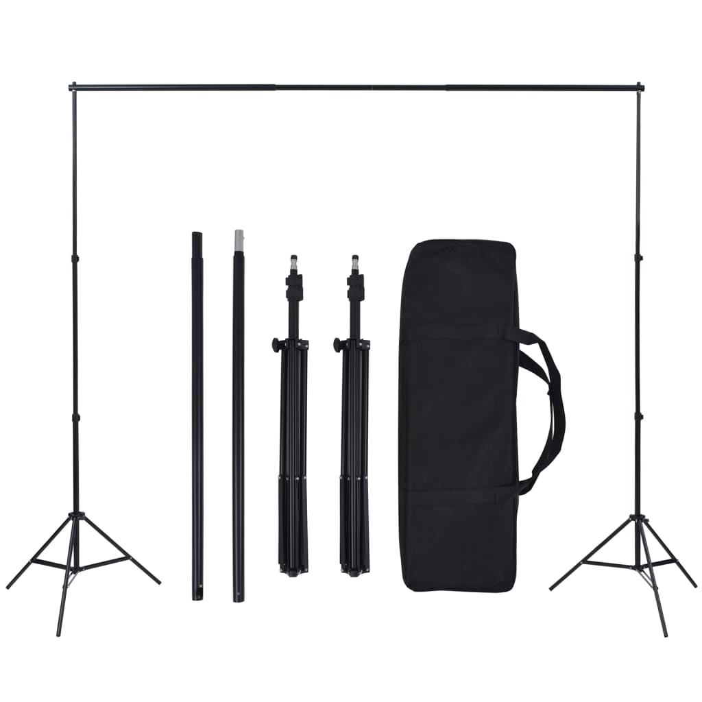 Kit De Studio Photo Avec Éclairage Et Toile De Fond