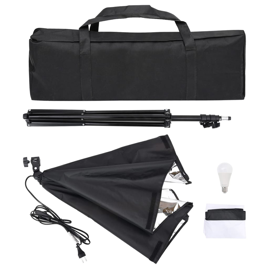 Kit De Studio Photo Boîte À Lumière Toile De Fond Et Réflecteur