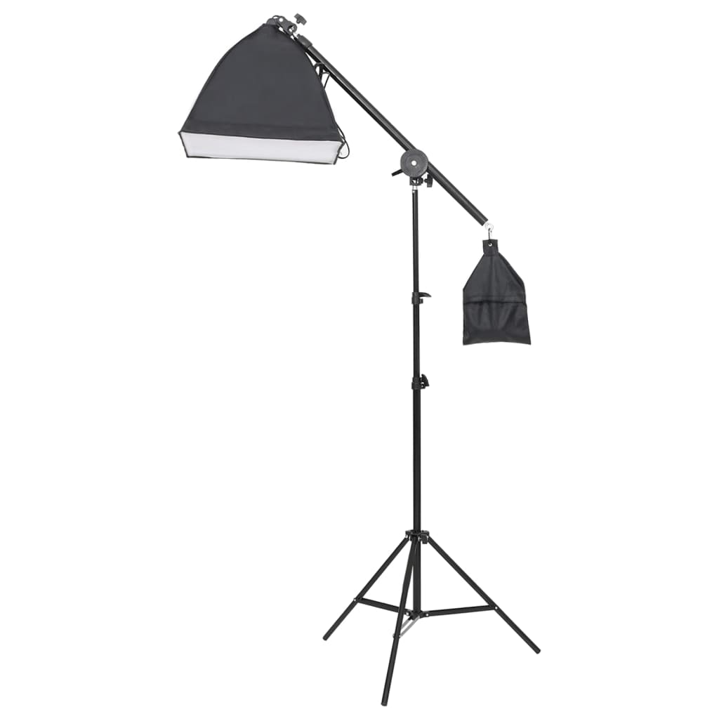Kit De Studio Photo Avec Éclairage Toile De Fond Et Réflecteur