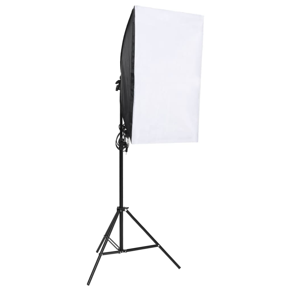 Kit De Studio Photo Avec Éclairage Toile De Fond Et Réflecteur