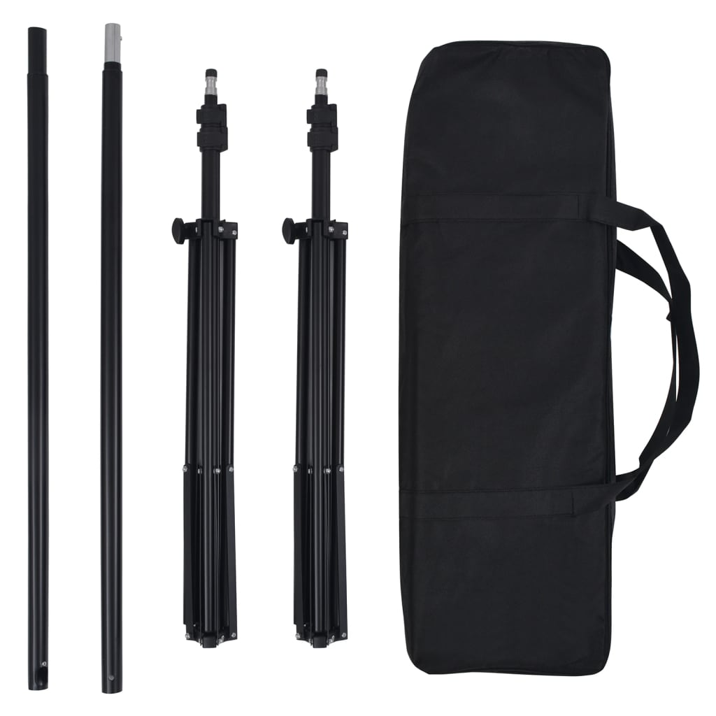 Kit De Studio Photo Avec Éclairage Toile De Fond Et Réflecteur