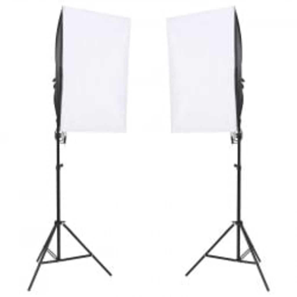 Kit De Studio Photo Avec Éclairage Toile De Fond Et Réflecteur