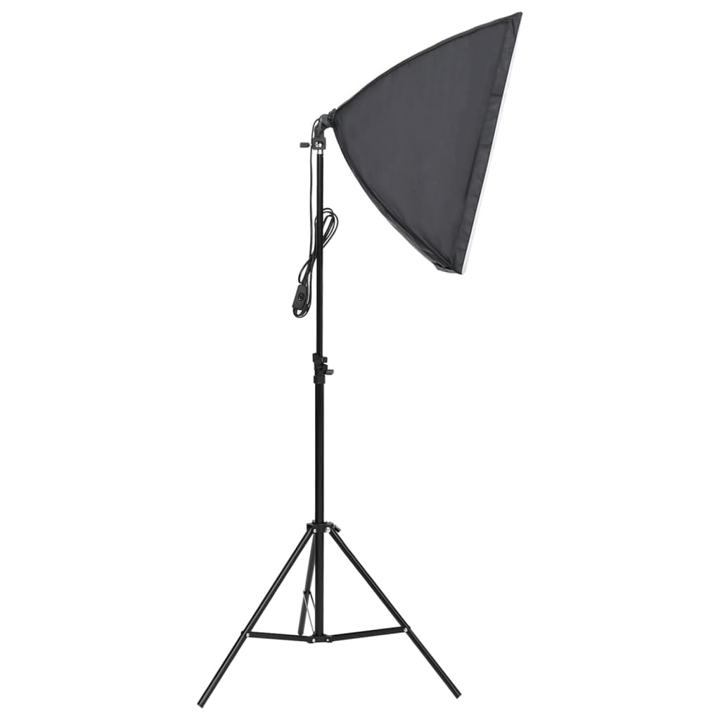 Kit De Studio Photo Avec Éclairage Toile De Fond Et Réflecteur