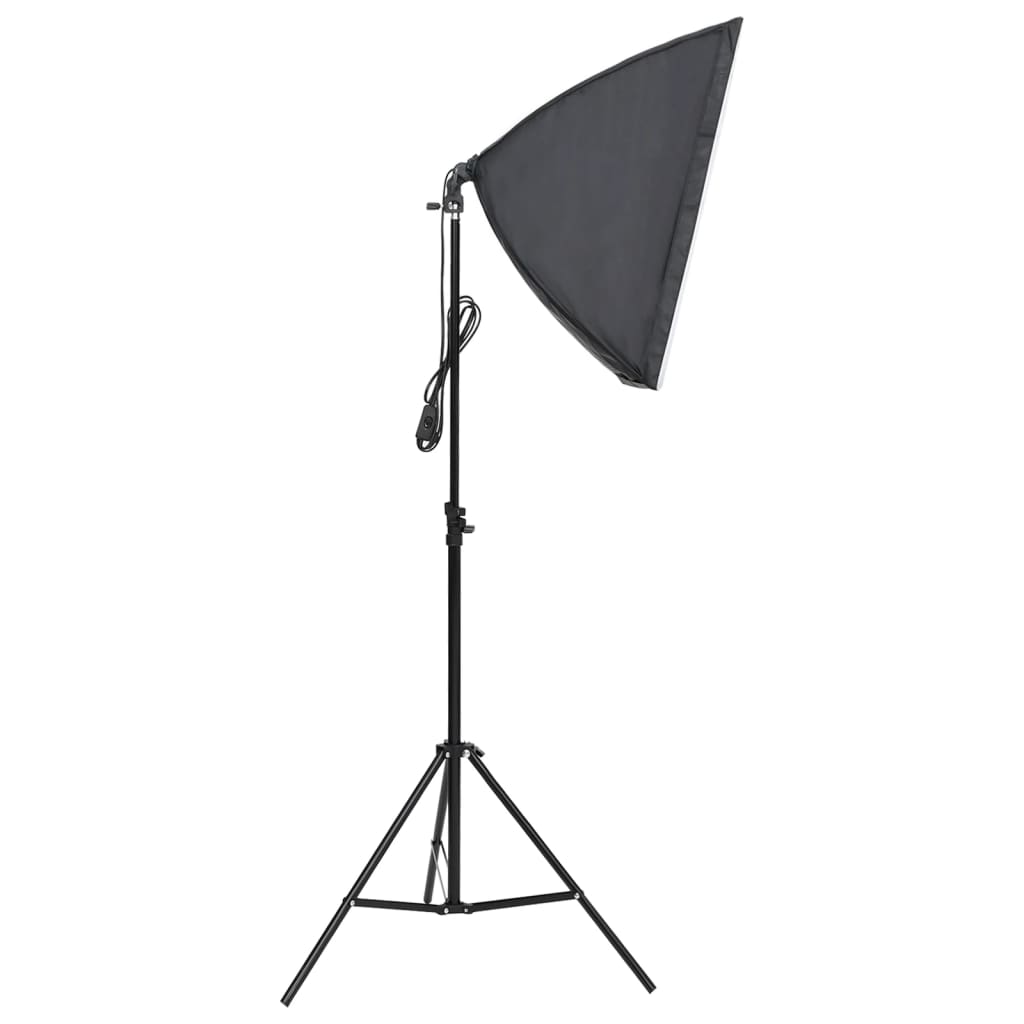 Kit De Studio Photo Avec Éclairage Toile De Fond Et Réflecteur