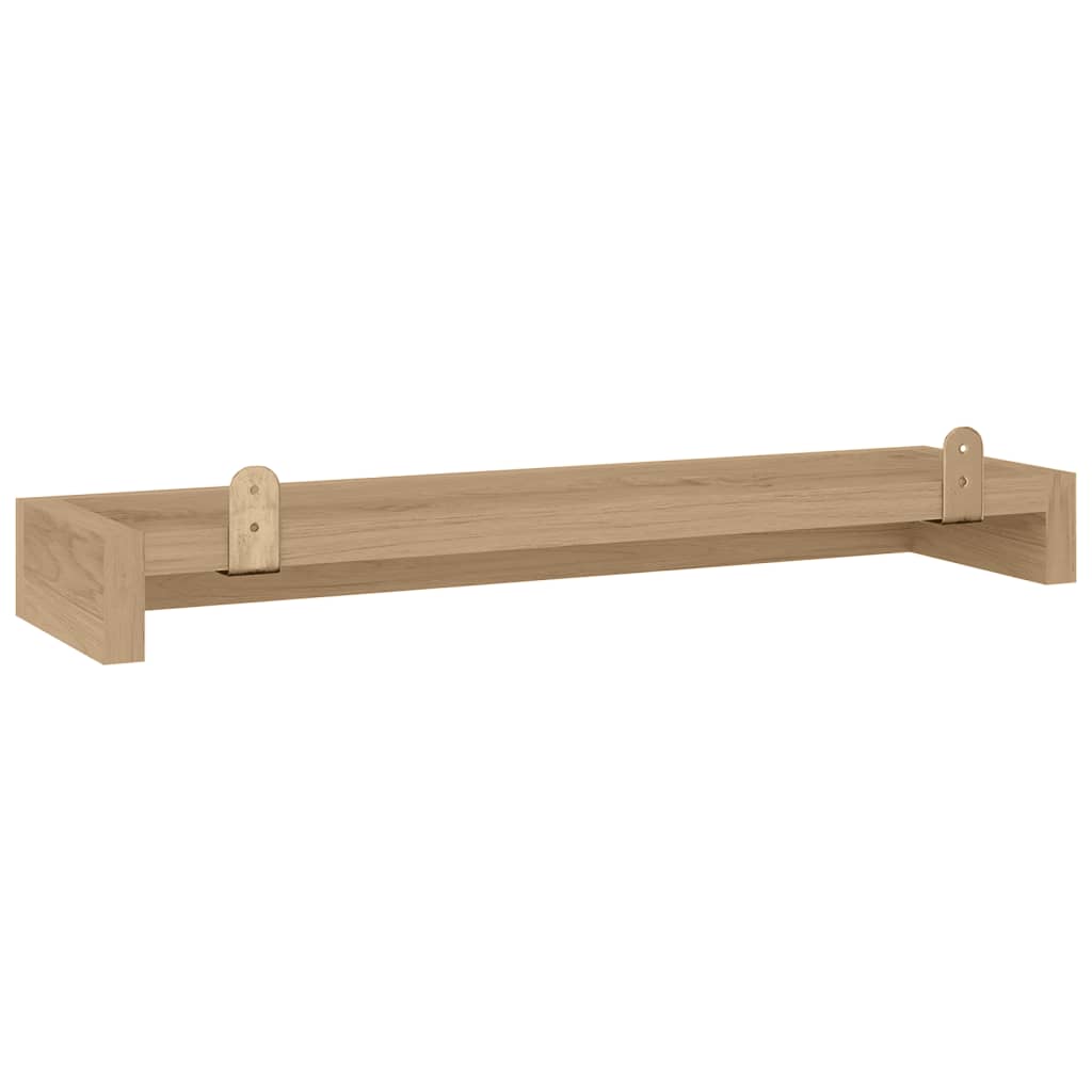 Étagères Murales 2 Pcs Bois De Teck Massif