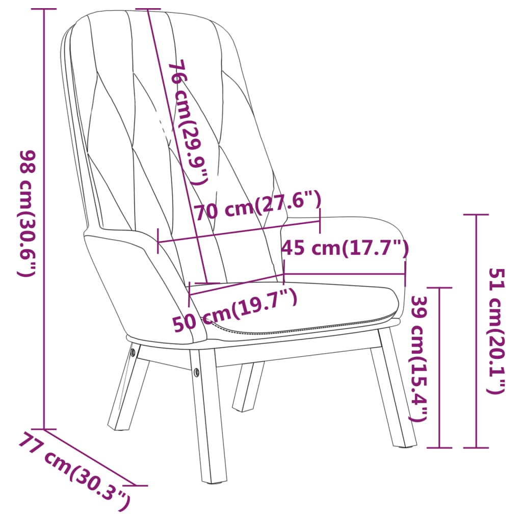 Chaise De Relaxation Velours