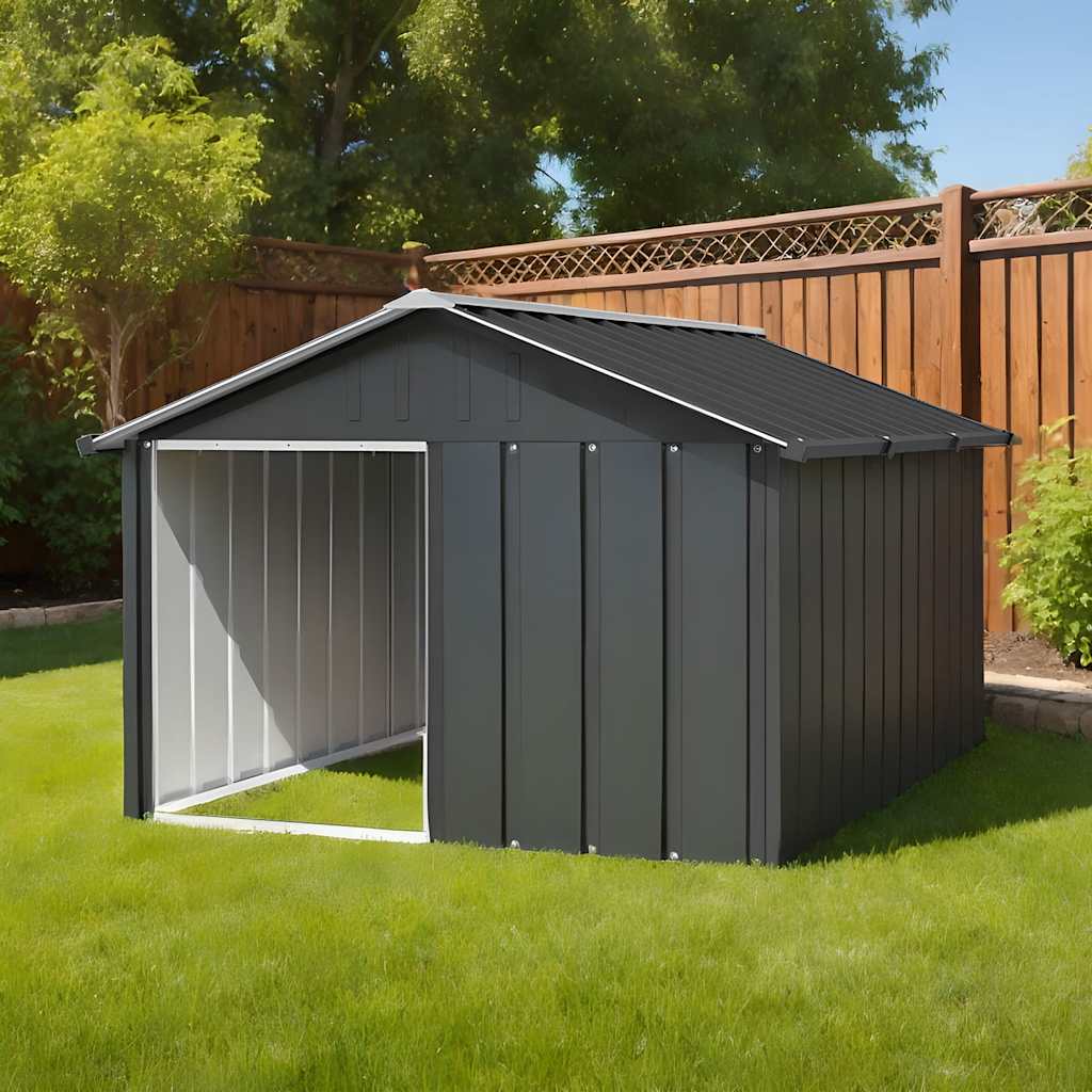 Niche Pour Chien 116,5X103X81,5 Cm Acier Galvanisé