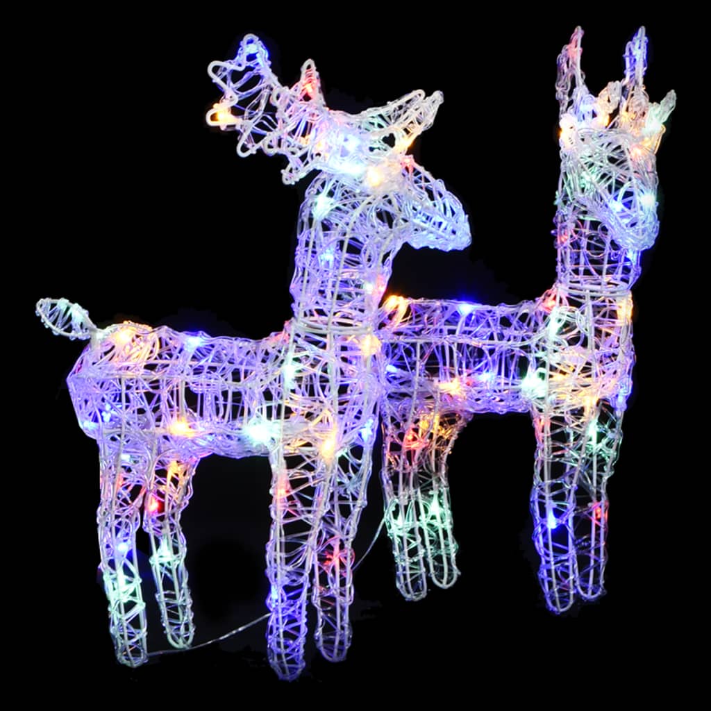 Rennes De Noël 6 Pcs 240 Led Acrylique
