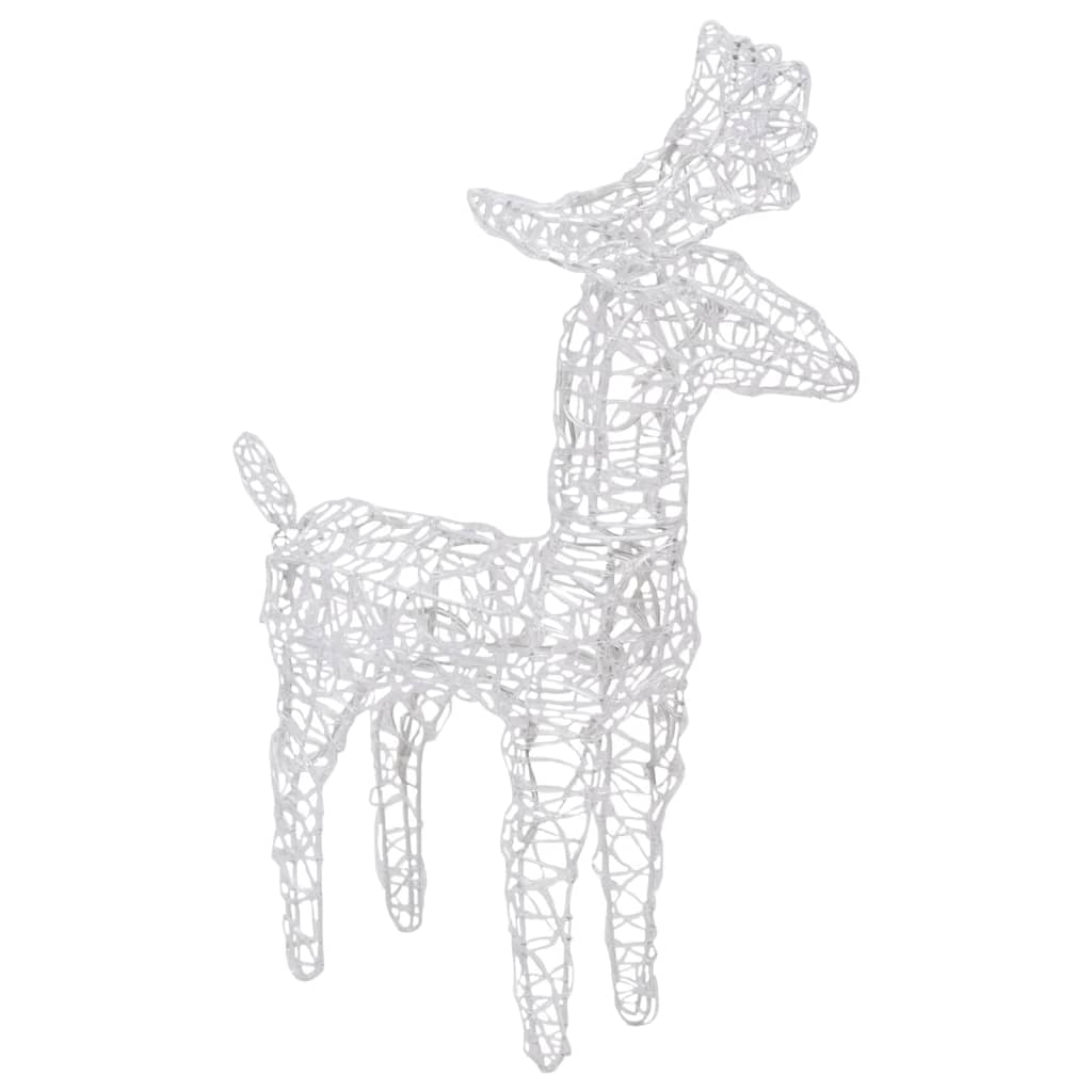 Décoration De Noël Rennes Et Traîneau 320 Led Acrylique