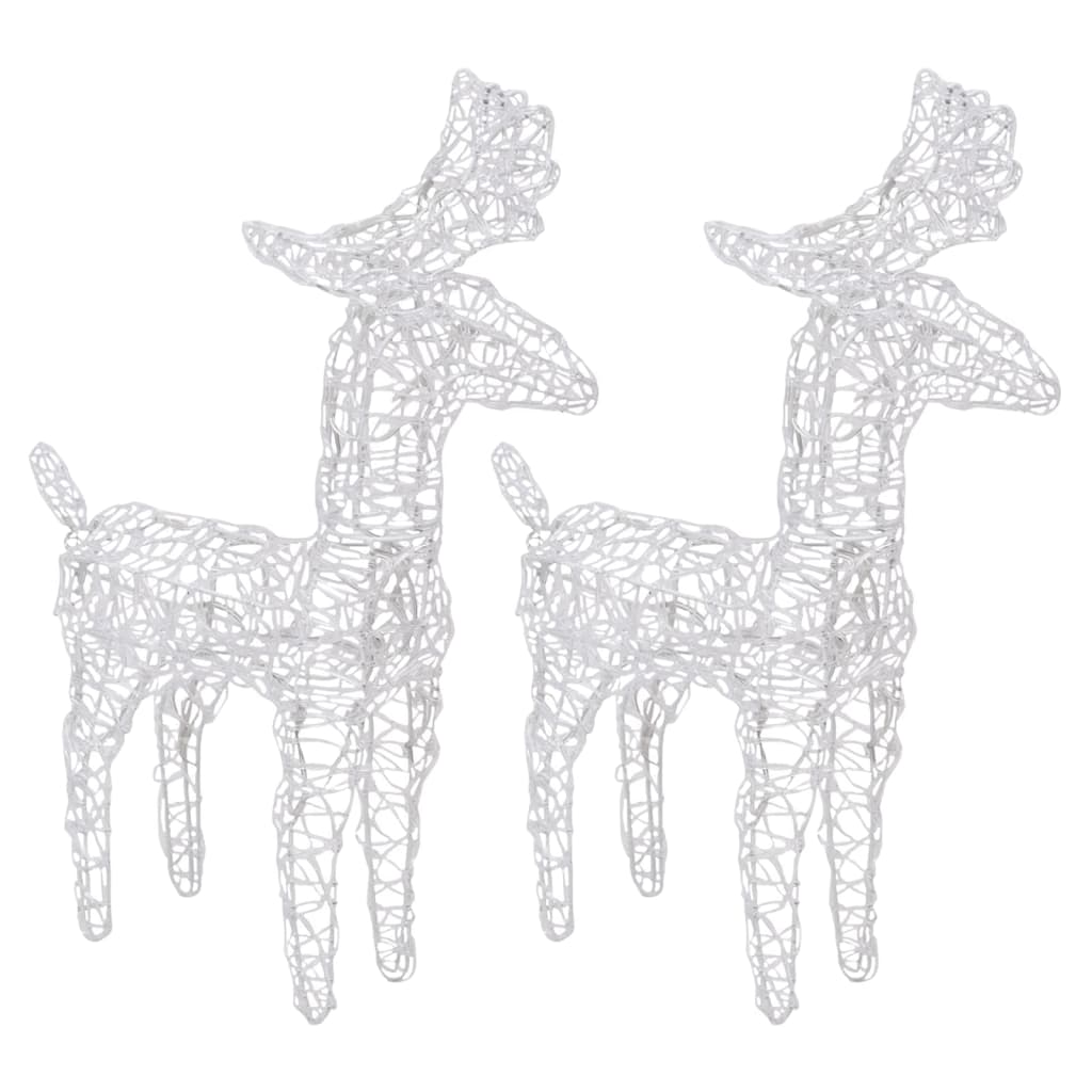 Décoration De Noël Rennes Et Traîneau 320 Led Acrylique