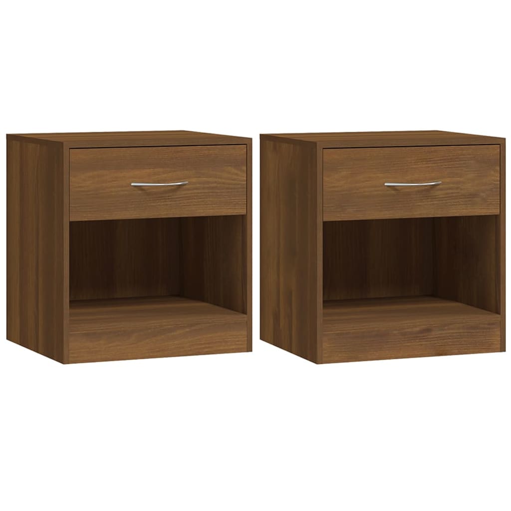 Tables De Chevet 2 Pcs Avec Tiroir