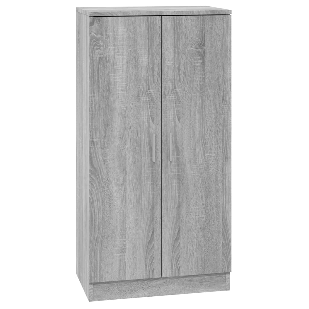 Armoire À Chaussures 55X35X108 Cm Bois D'ingénierie Sonoma Gris