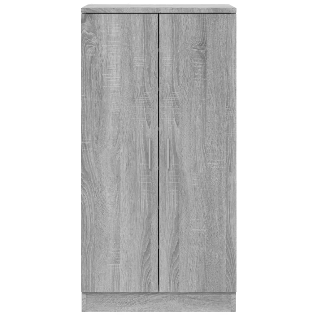 Armoire À Chaussures 55X35X108 Cm Bois D'ingénierie Sonoma Gris