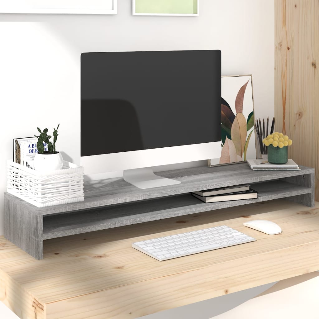 Support De Moniteur 100 X 24 X 13 Cm Bois D'ingénierie